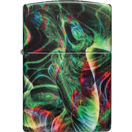 Zippo 2024 Zippo Psychedelic Swirl Design, Glow-In-The-Dark ZIP-48774